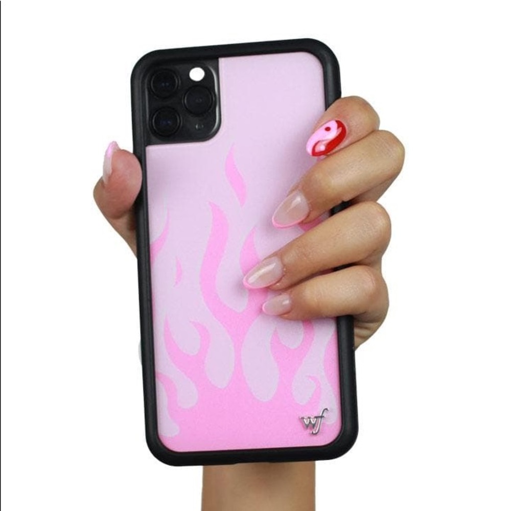 Wildflower Pink Flames iPhone 11 Case